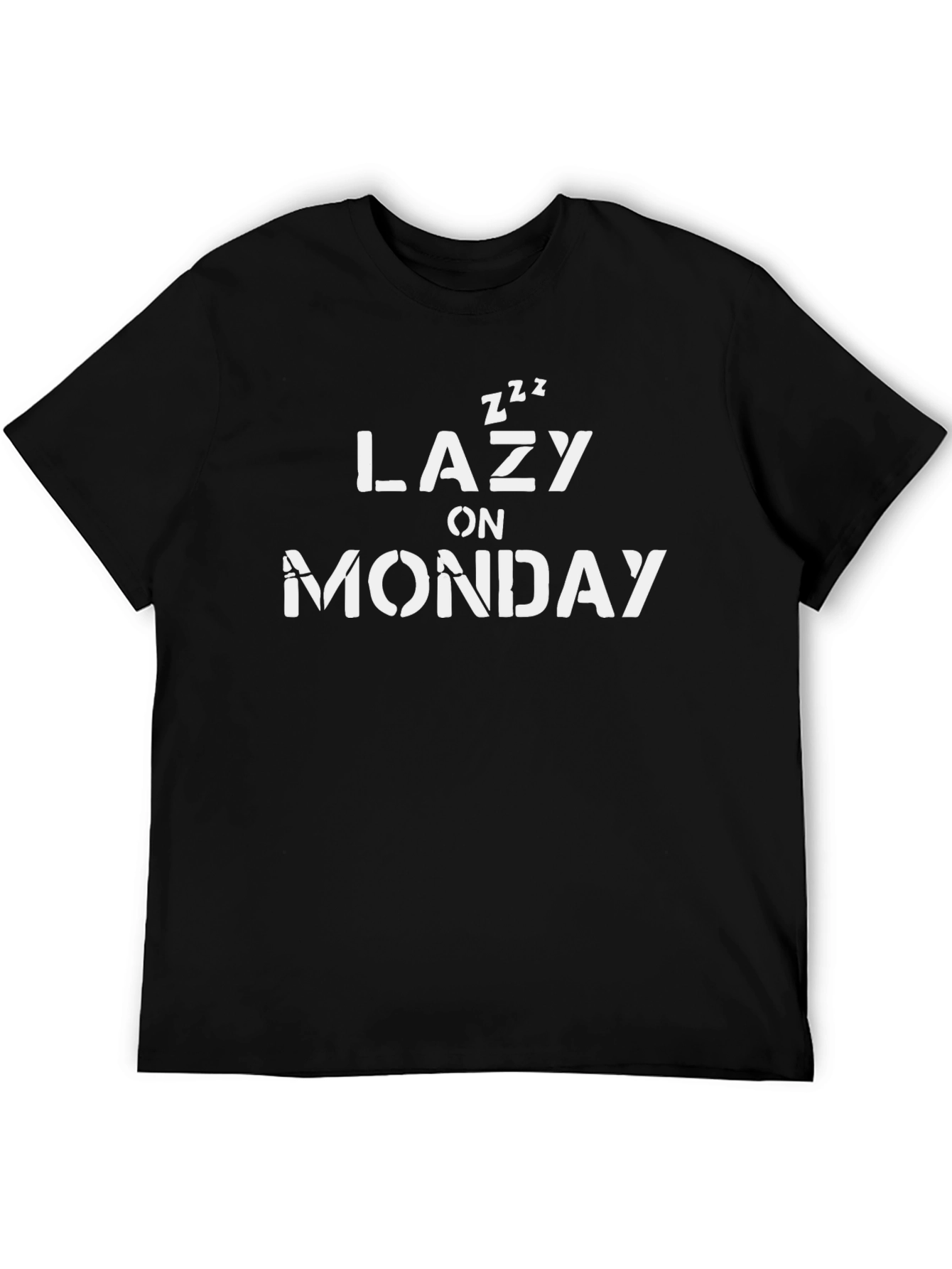 Lazy On Monday Graphic Tee - Relaxed Weekend Vibes