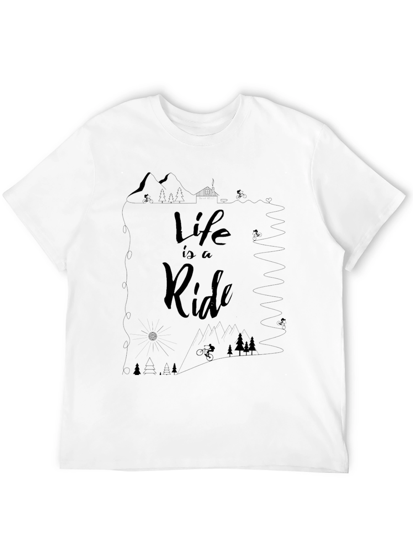 Life is a Ride Graphic Tee - Black