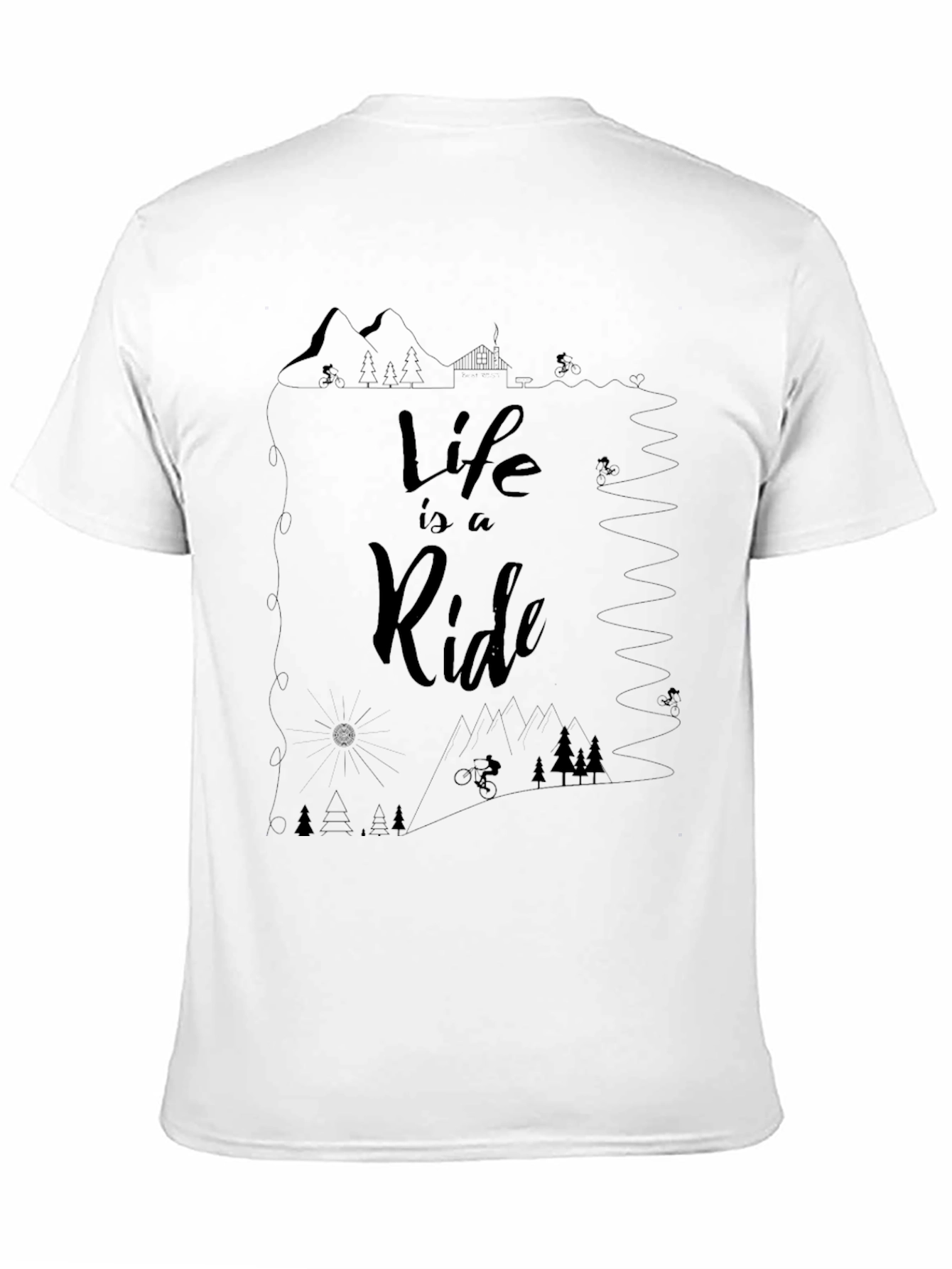 Life is a Ride Graphic Tee - Black