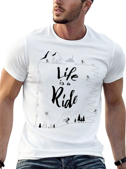 Life is a Ride Graphic Tee - Black