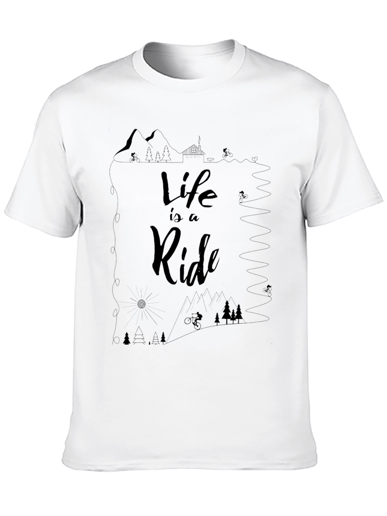 Life is a Ride Graphic Tee - Black