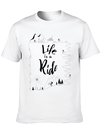 Life is a Ride Graphic Tee - Black