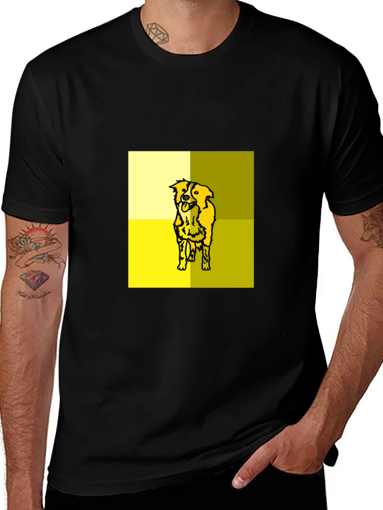 Dog Graphic Tee - Modern Pet Lover T-Shirt