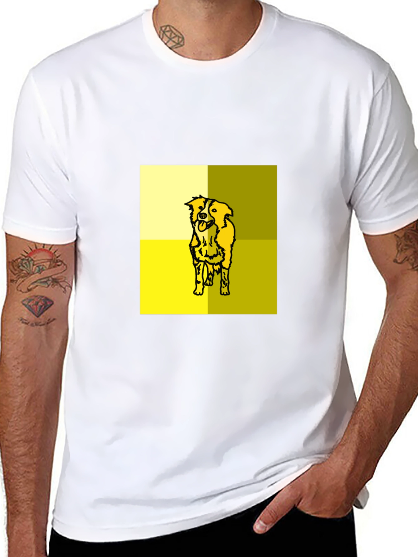 Dog Graphic Tee - Modern Pet Lover T-Shirt