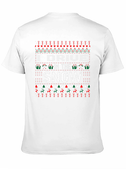 I DRIVE IN THE SNOW Holiday Knit Style T-Shirt