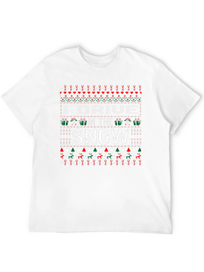 I DRIVE IN THE SNOW Holiday Knit Style T-Shirt