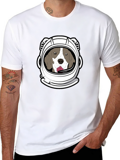 Dog Astronaut Graphic T-Shirt