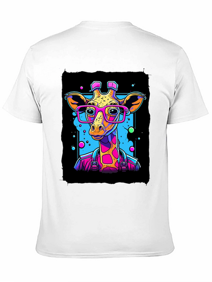 Giraffe in Glasses Graphic T-Shirt