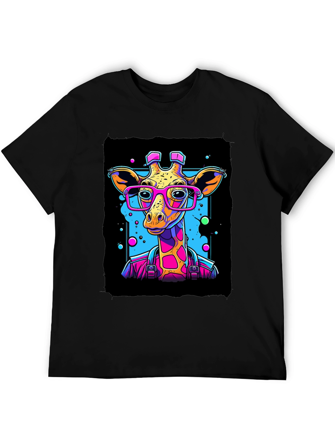 Giraffe in Glasses Graphic T-Shirt