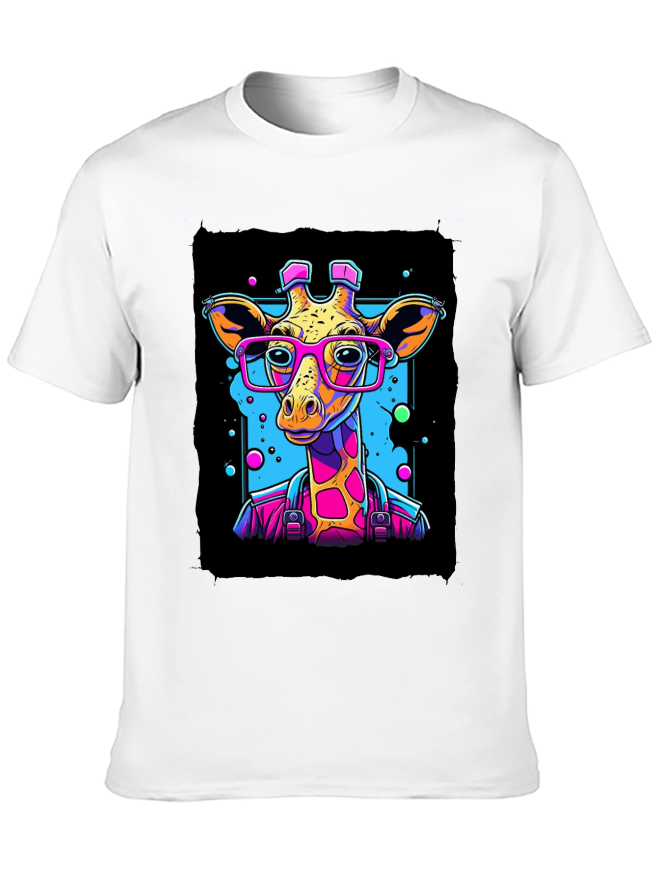 Giraffe in Glasses Graphic T-Shirt