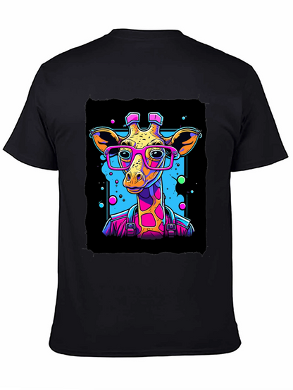 Giraffe in Glasses Graphic T-Shirt