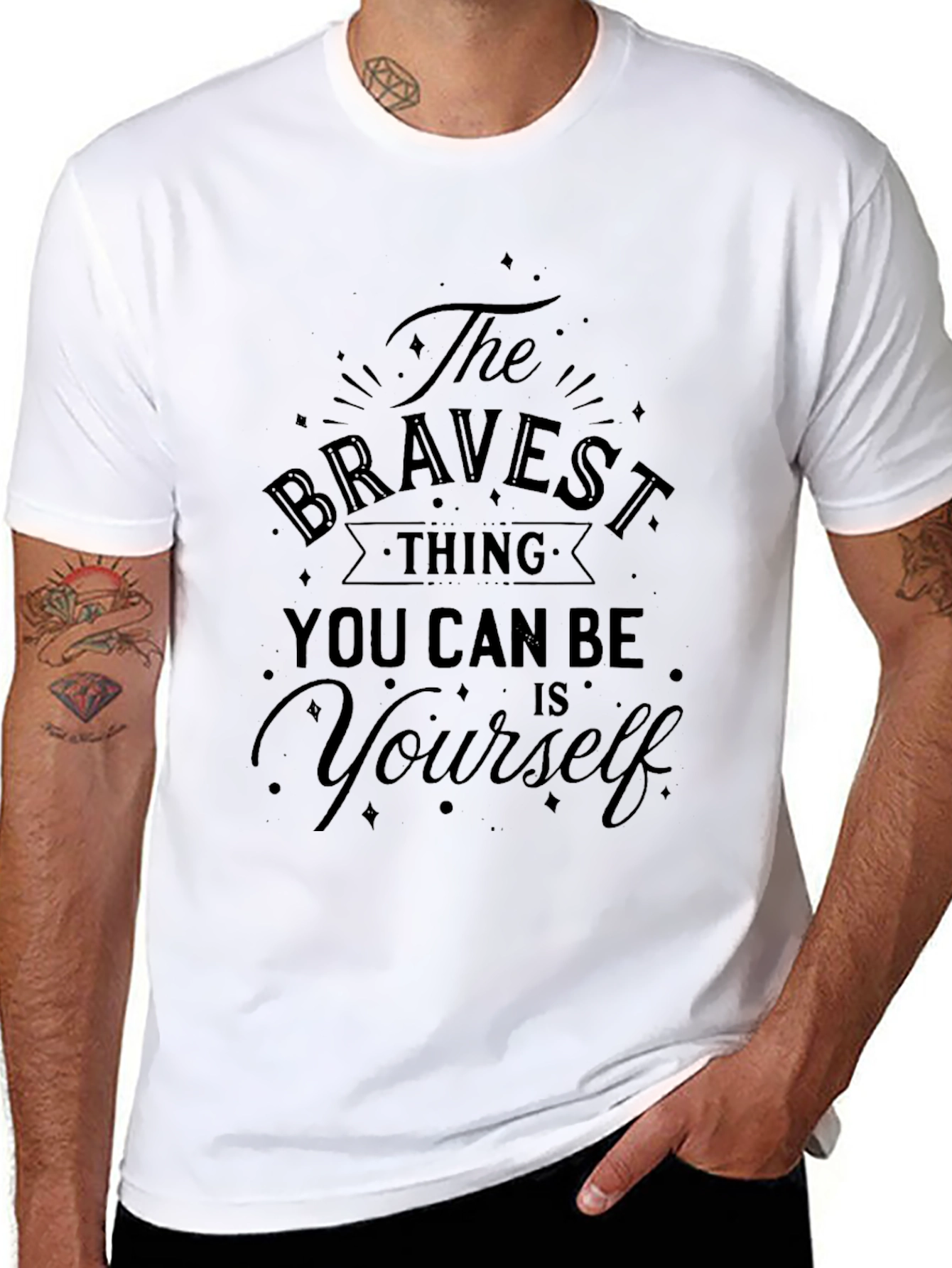 Bravest Thing Graphic Tee - Black