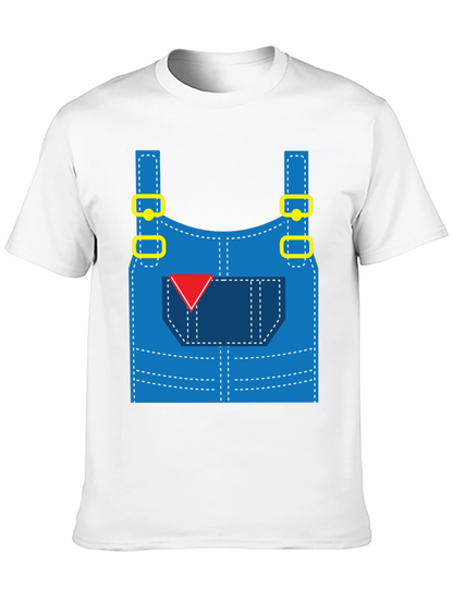 Funny Overalls Costume Graphic T-Shirt