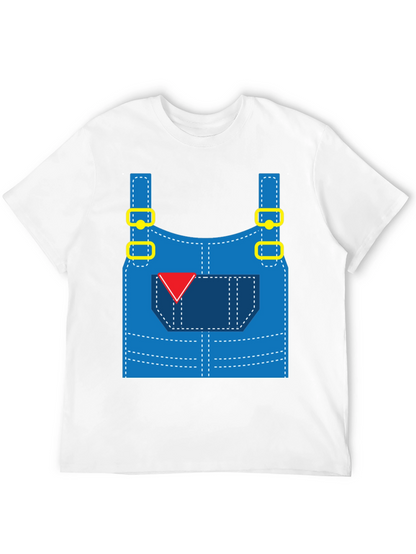 Funny Overalls Costume Graphic T-Shirt