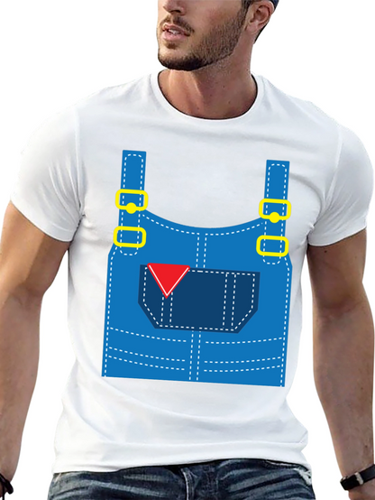 Funny Overalls Costume Graphic T-Shirt