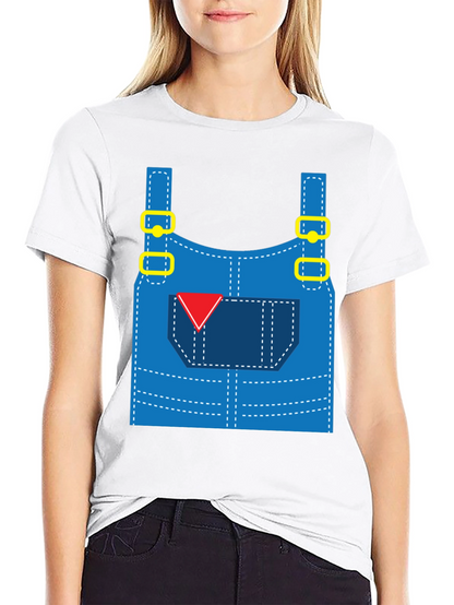 Funny Overalls Costume Graphic T-Shirt