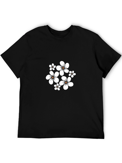 Black Floral Print T-Shirt