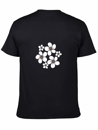 Black Floral Print T-Shirt