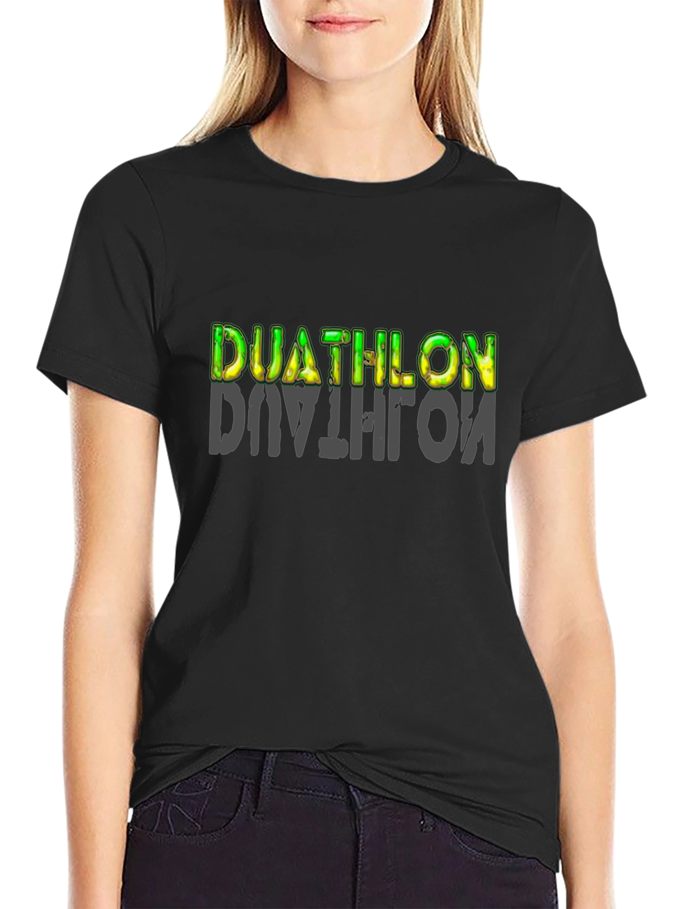 Duathlon Graphic T-Shirt - Black