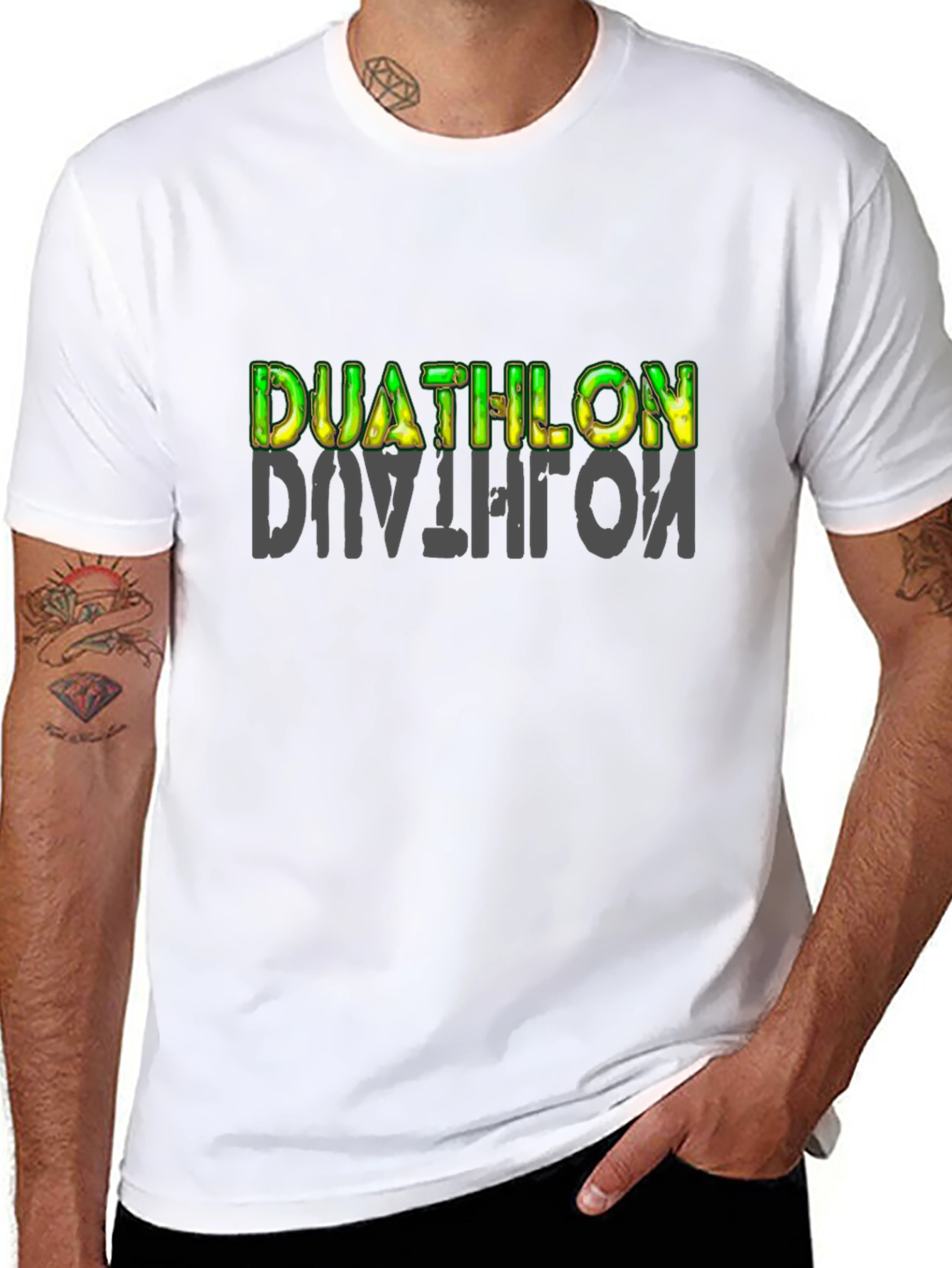 Duathlon Graphic T-Shirt - Black