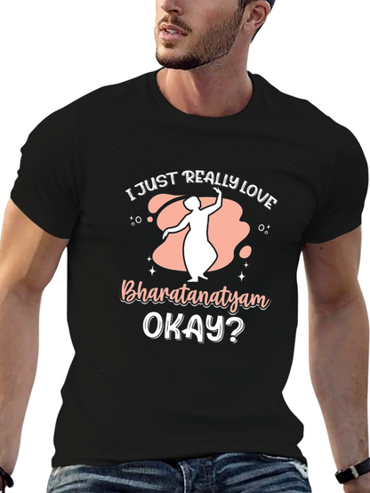 I Love Bharatanatyam Black T-Shirt