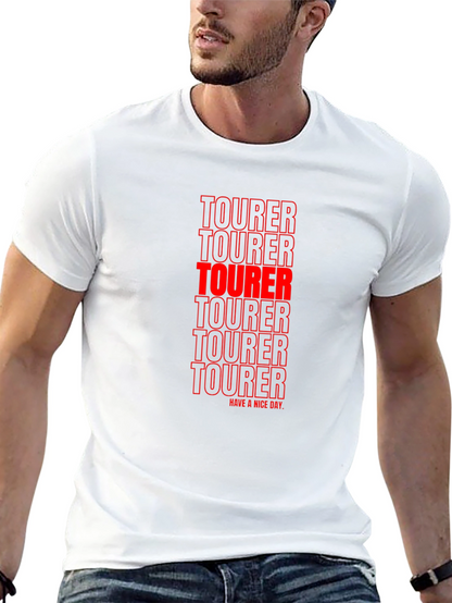 Tourer Graphic Print Mens Black T-Shirt