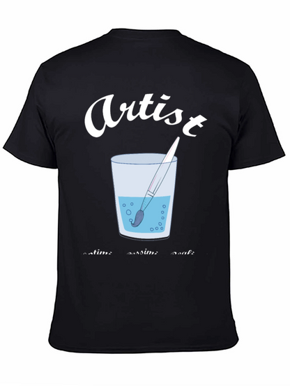 Artist Brush in Water T-Shirt - Creative Expression