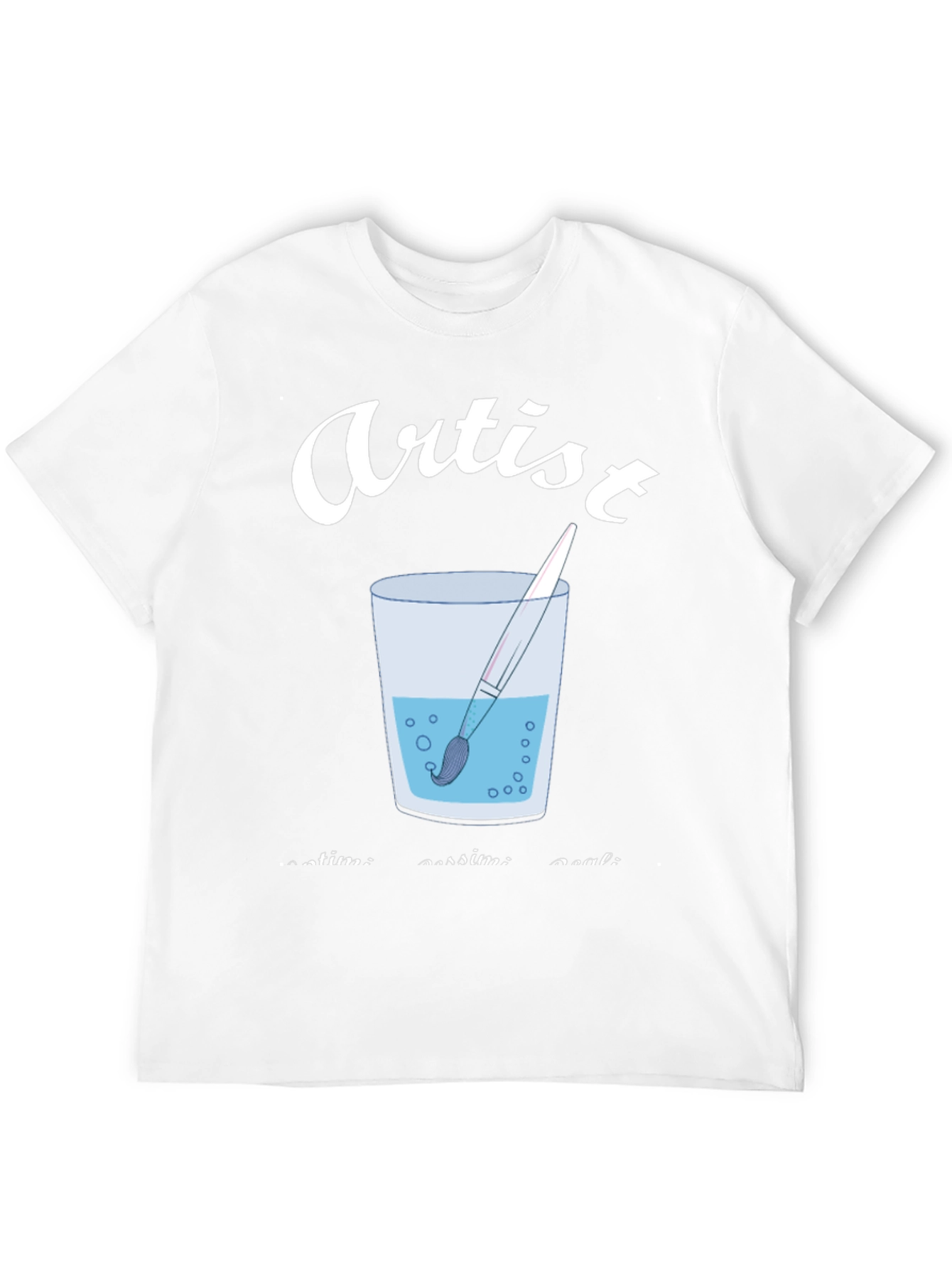 Artist Brush in Water T-Shirt - Creative Expression