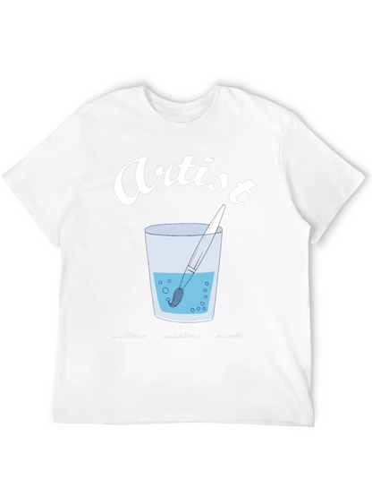 Artist Brush in Water T-Shirt - Creative Expression