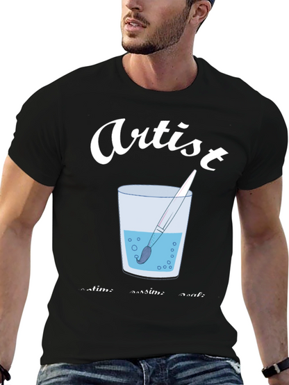 Artist Brush in Water T-Shirt - Creative Expression