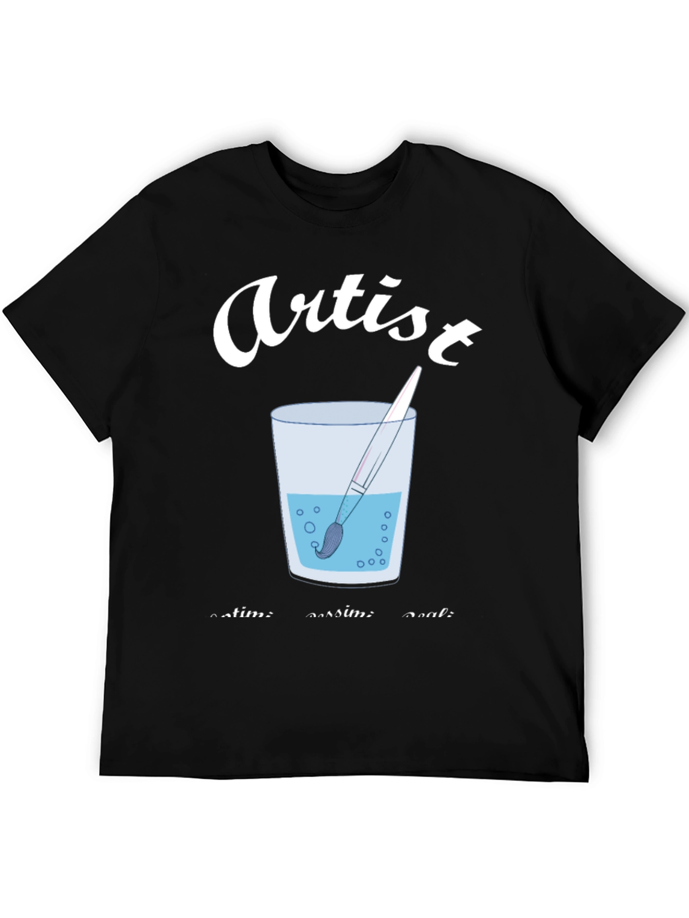 Artist Brush in Water T-Shirt - Creative Expression