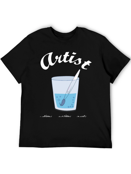 Artist Brush in Water T-Shirt - Creative Expression