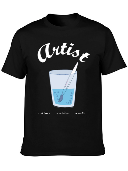 Artist Brush in Water T-Shirt - Creative Expression