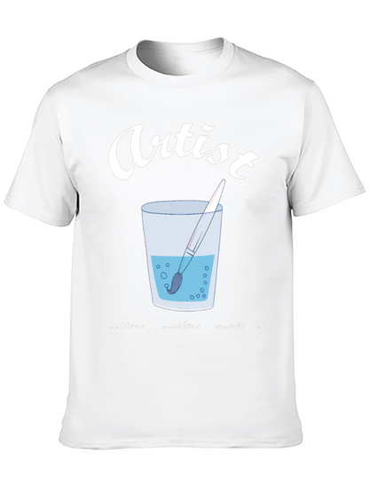 Artist Brush in Water T-Shirt - Creative Expression