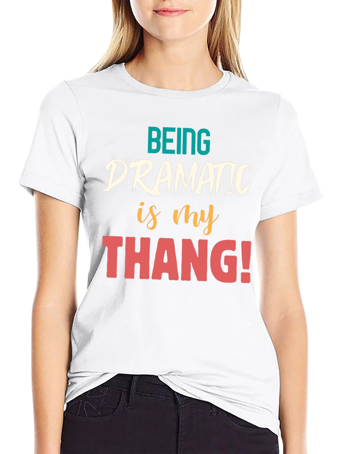 Dramatic Thang Graphic Tee - Black