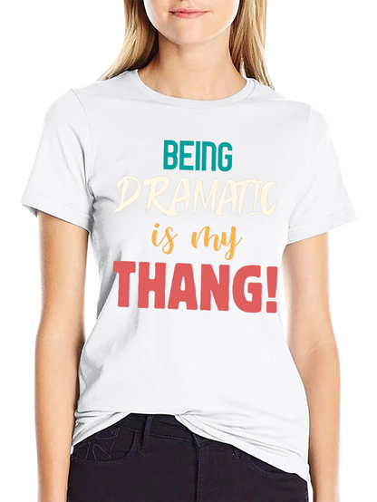 Dramatic Thang Graphic Tee - Black