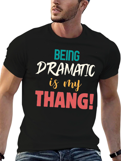 Dramatic Thang Graphic Tee - Black