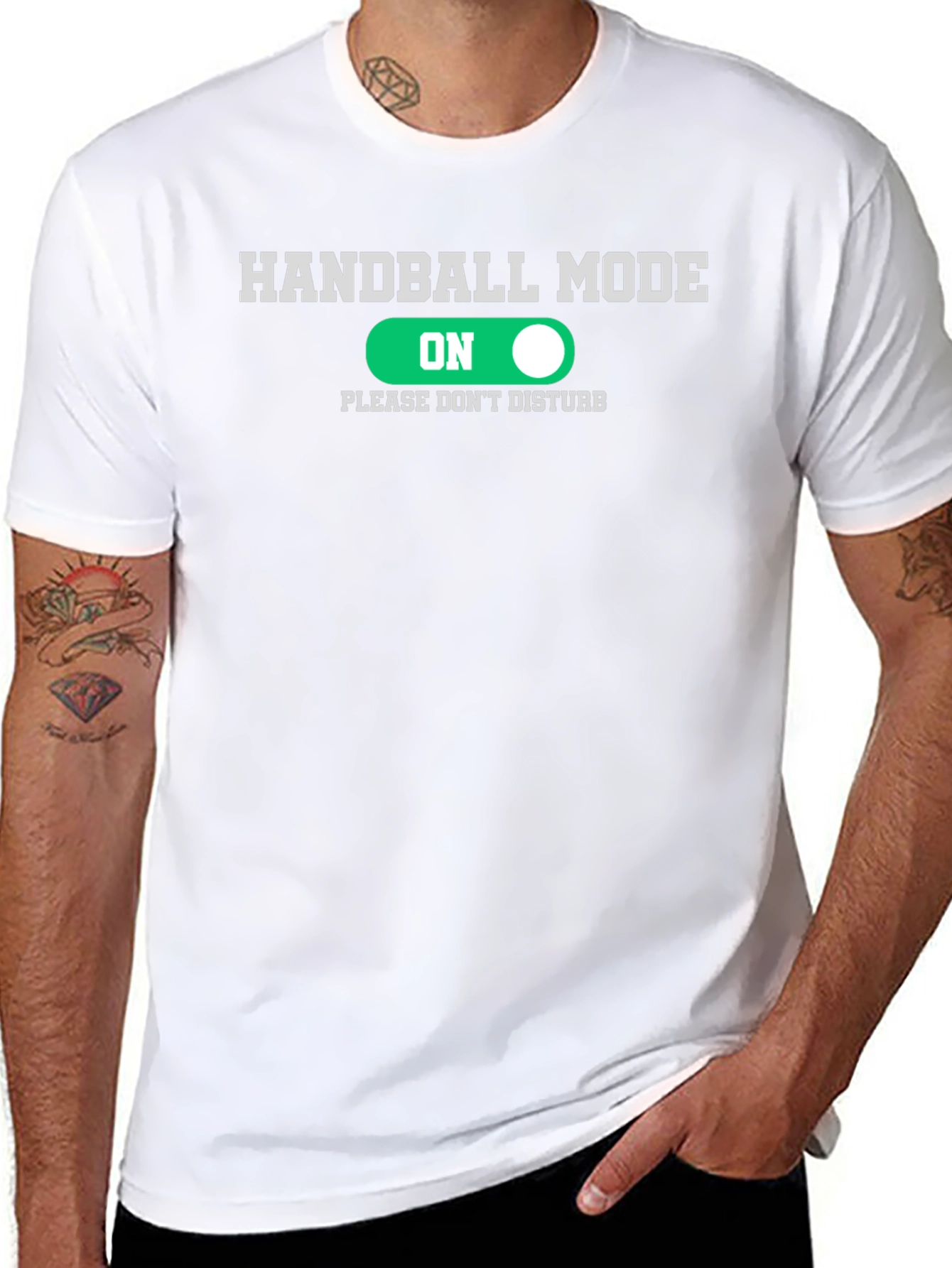 Handball Mode On T-Shirt Funny Handballer Tee