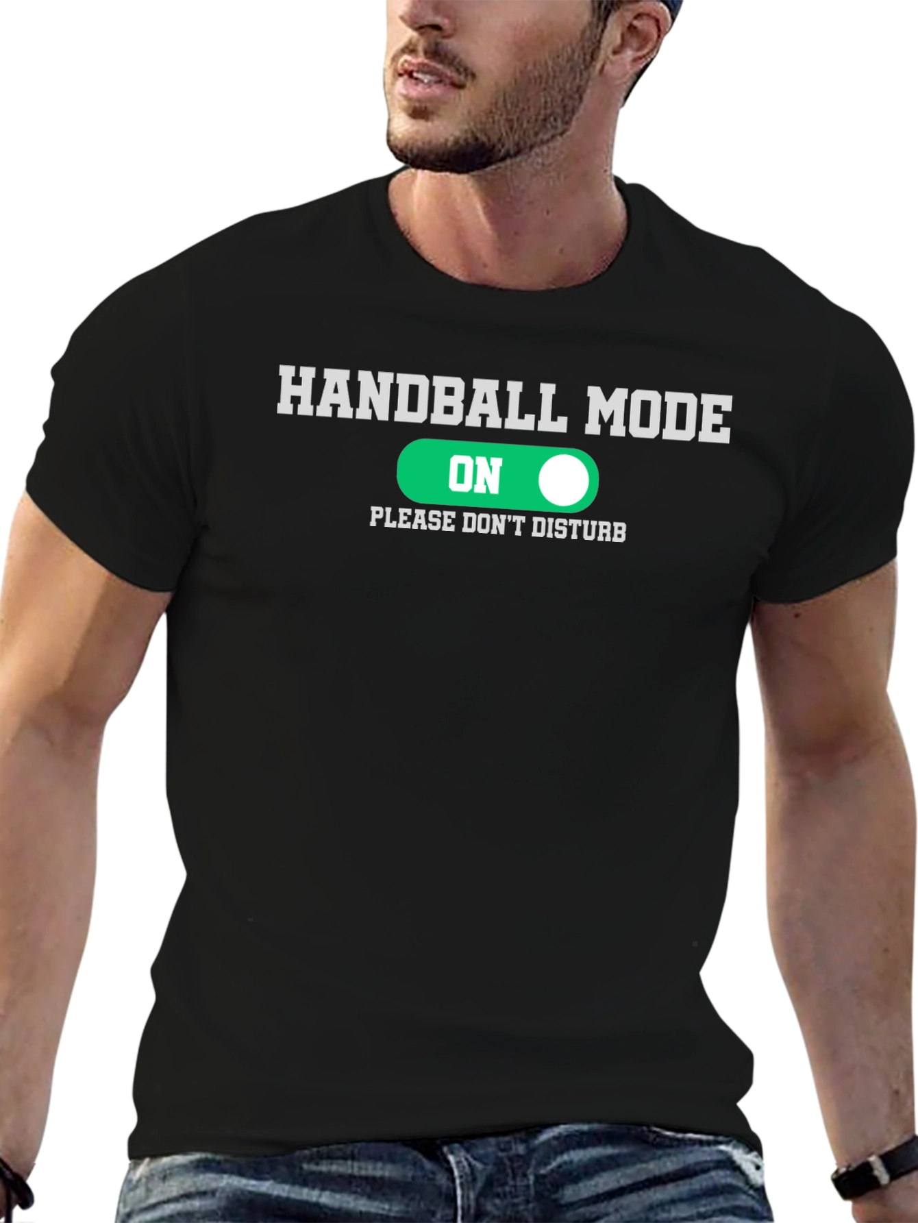 Handball Mode On T-Shirt Funny Handballer Tee