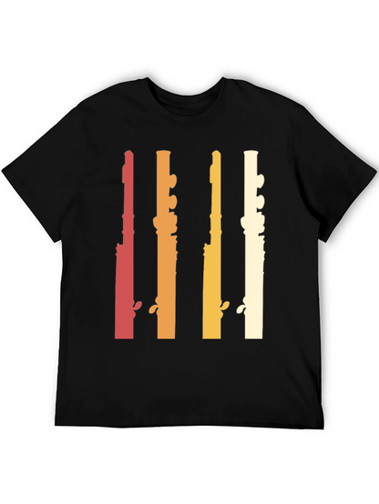 Retro Flute Musician T-Shirt