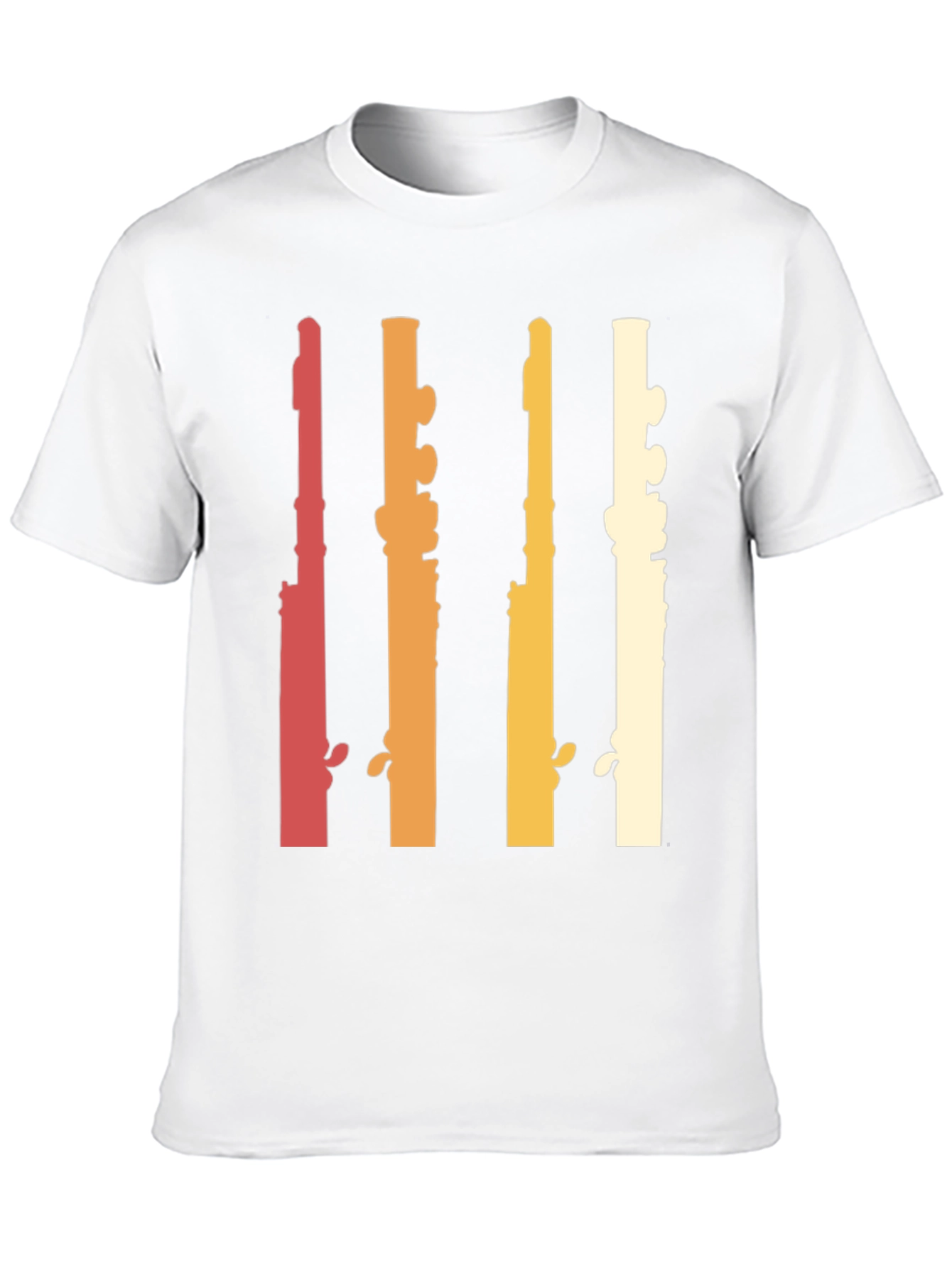 Retro Flute Musician T-Shirt