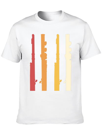 Retro Flute Musician T-Shirt