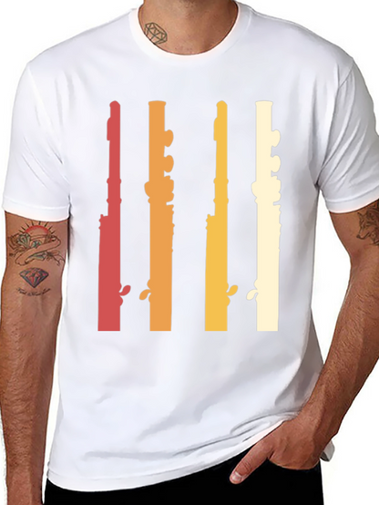 Retro Flute Musician T-Shirt