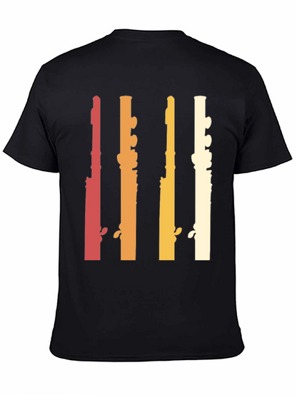 Retro Flute Musician T-Shirt