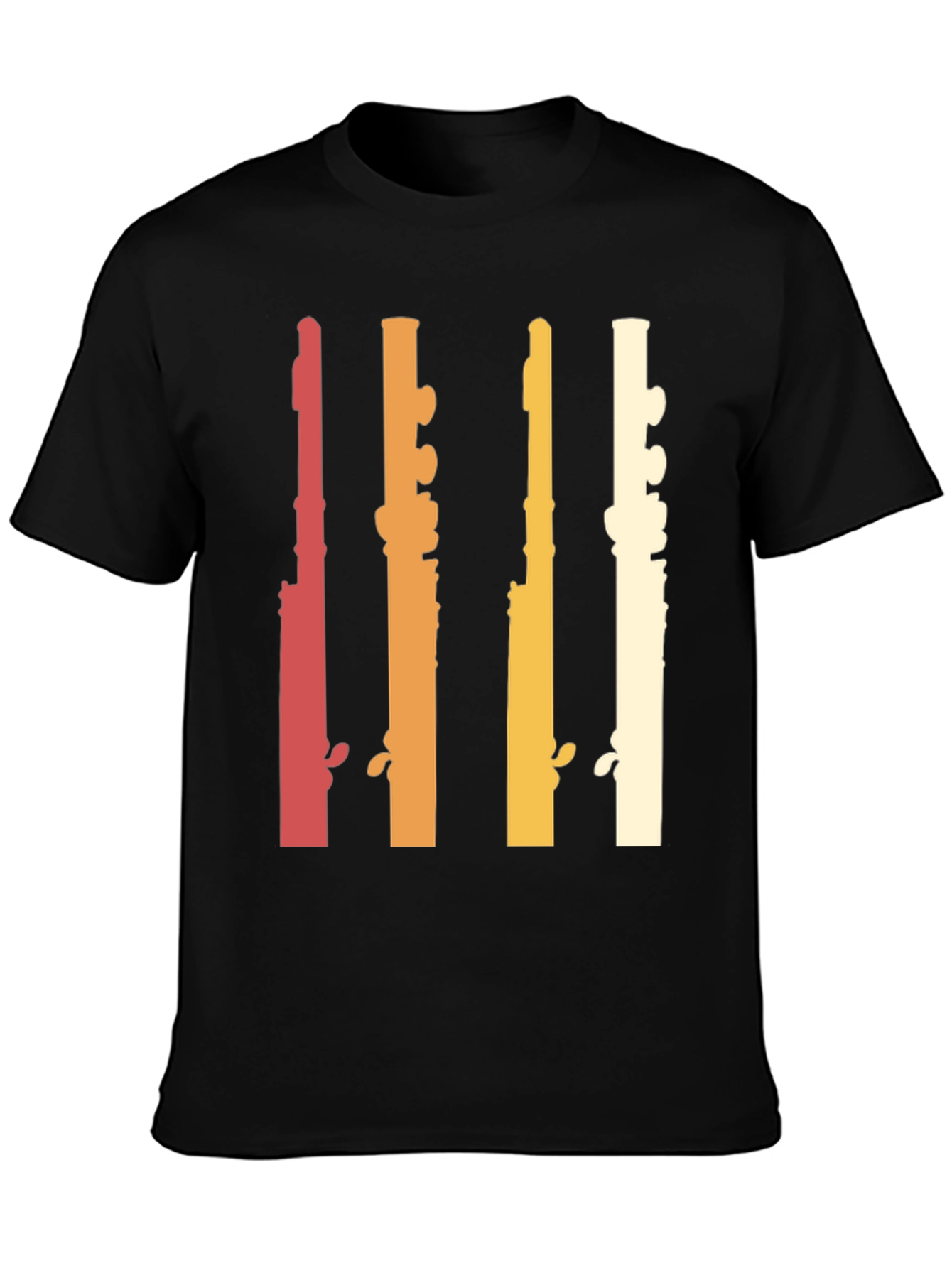 Retro Flute Musician T-Shirt