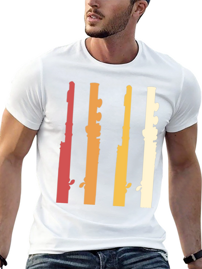 Retro Flute Musician T-Shirt