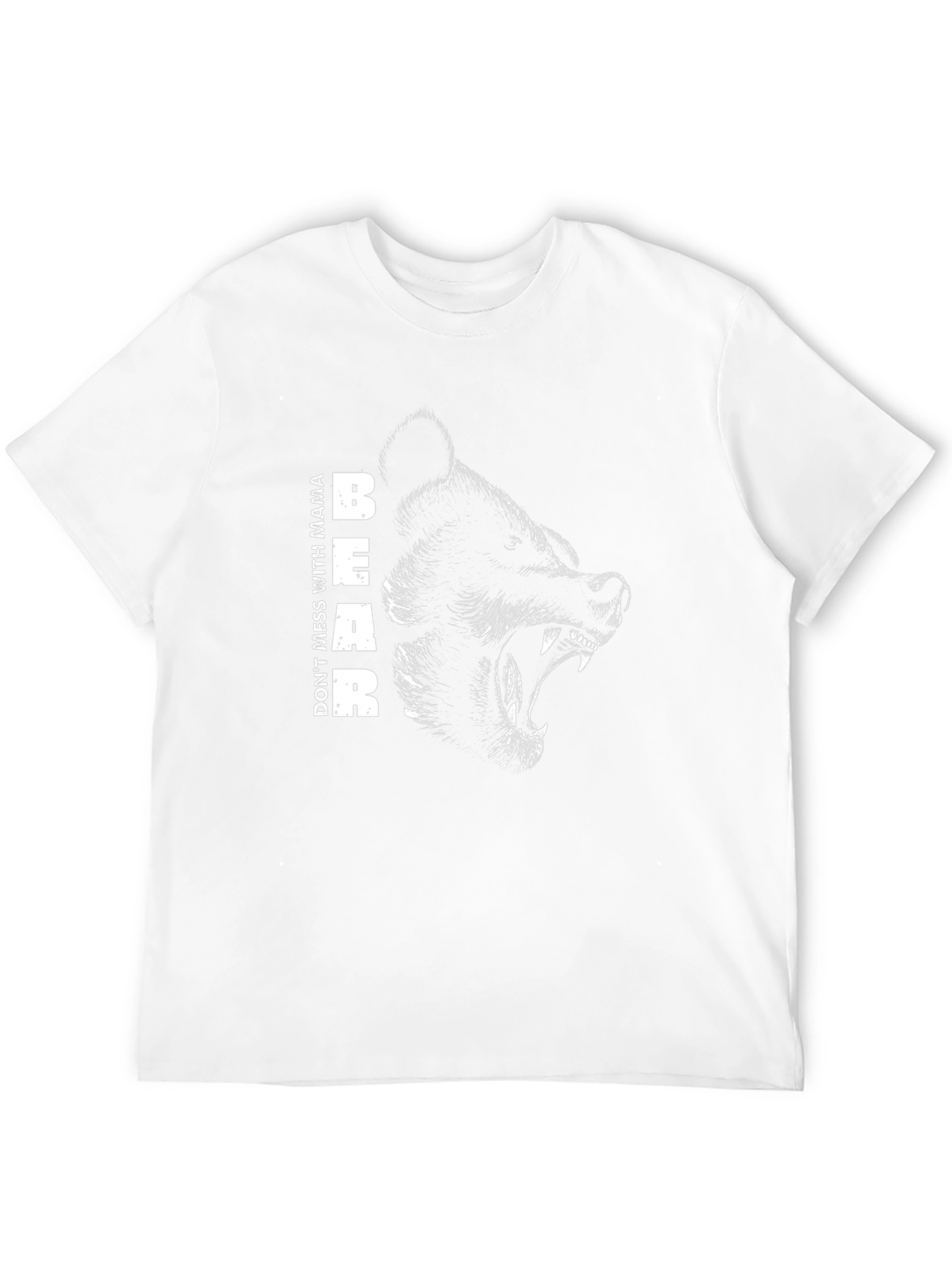 Mama Bear Graphic Tee - Black Cotton T-Shirt