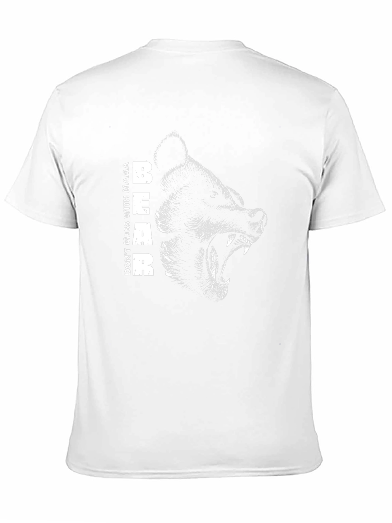 Mama Bear Graphic Tee - Black Cotton T-Shirt