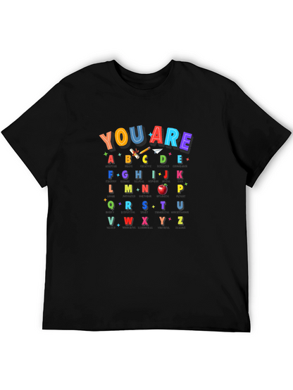 Alphabet Teacher T-Shirt | You Are ABCDE