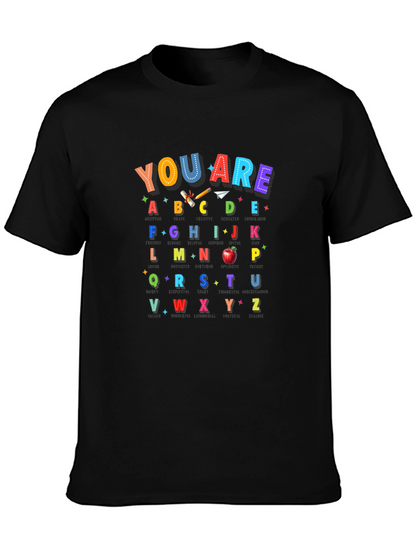 Alphabet Teacher T-Shirt | You Are ABCDE